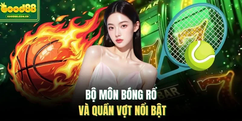 Bộ môn bóng rổ và quần vợt nổi bật